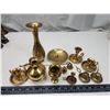 Image 1 : Brass candle holders & vases