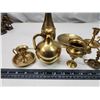 Image 2 : Brass candle holders & vases