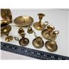 Image 3 : Brass candle holders & vases