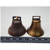 Image 2 : 2 Vintage brass bells