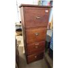 Image 1 : Vintage wooden filing cabinet/storage dresser - 20.5"x19.5"x53"H