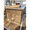 Image 2 : Vintage wooden filing cabinet box - 14.5"x24"Dx12"H