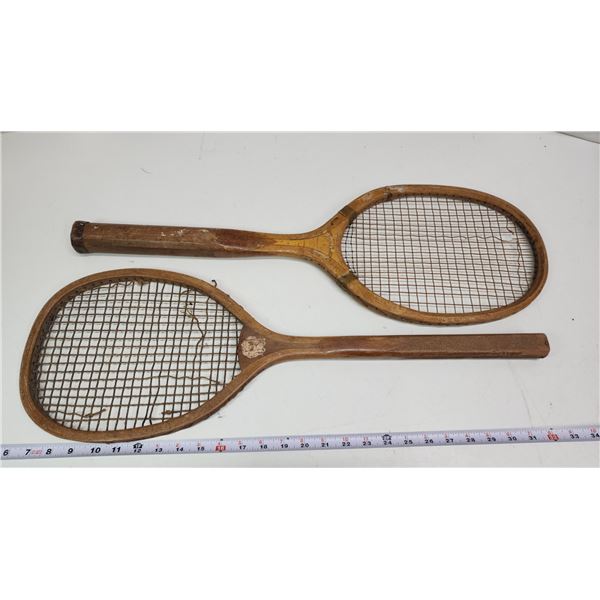 2 Vintage tennis rackets