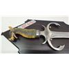 Image 4 : Novelty dragon sword, w/ wall plaque - 12" blade - 23"H