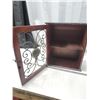 Image 3 : Small display shelf, w/ metal accented door - 14.5"W x 17"H x 6.5"D