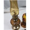 Image 3 : 2 Small amber perfume lamps - 1 no chimney