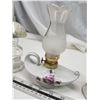 Image 3 : Ceramic perfume lamp & 2 oil lamp shaped bottles