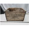 Image 1 : Modern Dairies wooden crate - 17x14x11"H