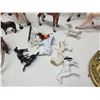 Image 4 : Collection of horse items - brass door knocker, toys, spurs, etc.
