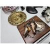 Image 2 : Collection of horse items - ornaments, wall plaque, tin, etc.