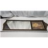 Image 1 : Vintage framed picture and mirror - 41"Hx12"