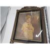 Image 2 : Vintage framed picture and mirror - 41"Hx12"