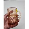 Image 4 : Pink glass Mr. Peanut cup