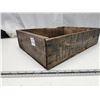 Image 4 : Vintage Kippered herring wooden crate - 18x12.5x4.5"H