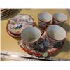 Image 1 : Antique japanse hand painted tea cups ,saucers and a plate