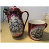 Image 5 : Beautiful hand painted gery pottery tea set