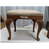 Image 1 : Antique wooden foot rest pulf, stool chair