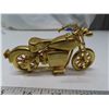 Image 3 : Timex mini motor cycle gold brass novelty clock 4"x2.5"