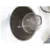 Image 3 : Vintage large round black enamel canning pots