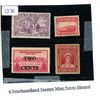 Image 1 : 4 Newfoundland Stamps Mint Never Hinged