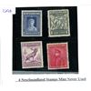 Image 1 : 4 Newfoundland Stamps Mint Never Used