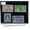 Image 1 : 4 Newfoundland Stamps Mint Never Used