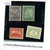 Image 1 : 4 Newfoundland Stamps Mint Never Used