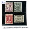 Image 1 : 4 Newfoundland Stamps Mint Never Used