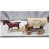 Image 1 : "Ghirardelli Chocolate Co." wagon w/ cloth top and horse figurine
