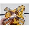 Image 6 : Large amber blown glass decorative bowl - 20" across