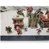 Image 2 : Christmas village items - figurines, buildings & musical skating rink