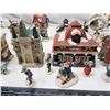 Image 3 : Christmas village items - figurines, buildings & musical skating rink