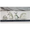 Image 3 : 4 Glass paper weights - Unicorn, turtle, etc.