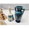 Image 2 : Assorted décor items - bells, vase, cream n sugar dishes