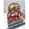 Image 2 : 2 Christmas decorative items - Ferris Wheel - needs batts & Gingerbread house