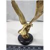 Image 3 : Brass eagle figurine, w/ marble base - 9.5"H