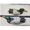Image 4 : 2 Painted wooden ducks