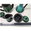 Image 2 : 4 Blue mountain pottery - Cream n Sugar, Teapot and pitcher+