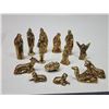Image 2 : Small brass nativity set