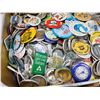 Image 2 : Vintage suitcase, filled w/ pin buttons