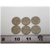 Image 1 : 6 Canadian 5 cent nickel coins
