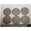 Image 2 : 6 Canadian 5 cent nickel coins