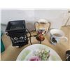 Image 3 : Assorted household items - Diabetic tester/equipment, Scentsy items, decorative plates, etc.