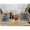 Image 1 : Assorted household items - Curtains, teapot, candle holders, etc.