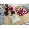 Image 3 : Assorted household items - Curtains, teapot, candle holders, etc.