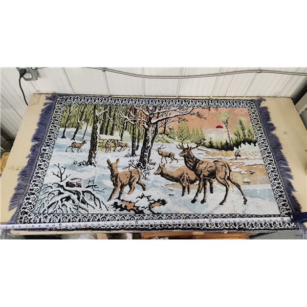 Nice Elk tapestry - 46"w x 29"H