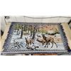 Image 1 : Nice Elk tapestry - 46"w x 29"H