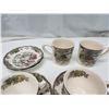Image 4 : Matching teacups n saucers, w/ extra plates and coffee cups