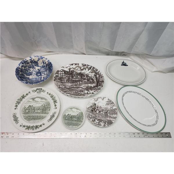 Collection of decorative plates/platters