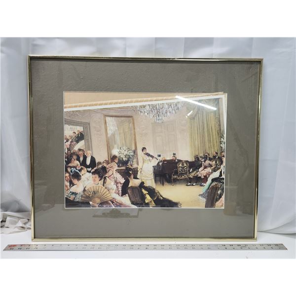 Large framed print, print needs realignment - 30x24"